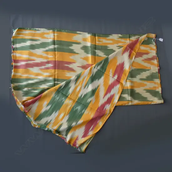 Length of Uzbek ikat silk.